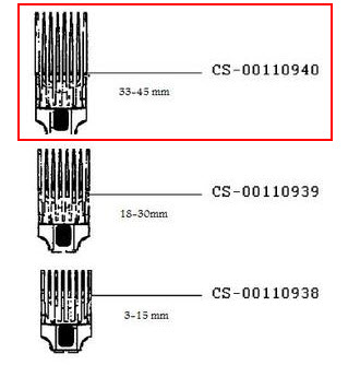 CS-00110940 Hajvágó előtét fésű 33-45mm
